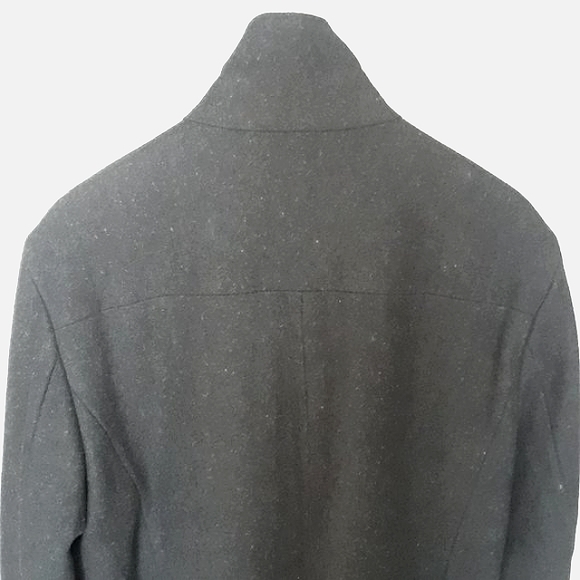 Kenneth Cole. Wool Zip-Up Wool Jacket. Grey. Large - Picture 7 of 15